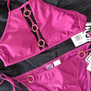NWT Gold Accent Bikini Set